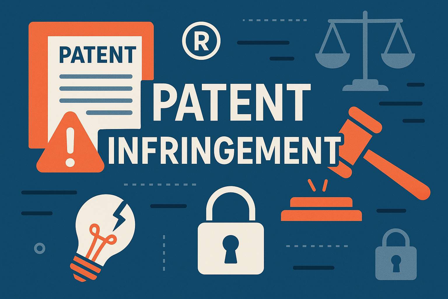 patent infringement graphic